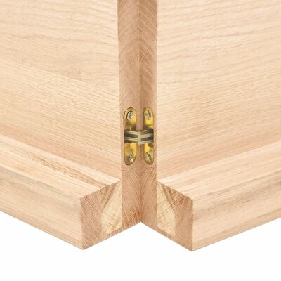 vidaXL Dessus de table 160x40x(2-6) cm bois de chêne massif non traité