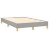 vidaXL Sommier &agrave; lattes de lit et matelas gris clair 120x190 cm tissu