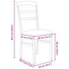 vidaXL Chaise de salle &agrave; manger 2 pcs Naturel et clair
