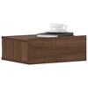 vidaXL Tables de chevet flottantes 2 pcs Ch&ecirc;ne marron 40x30x15 cm