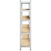 vidaXL &Eacute;tag&egrave;res de rangement &agrave; 5 niveaux 2 pcs acier bois d'ing&eacute;nierie