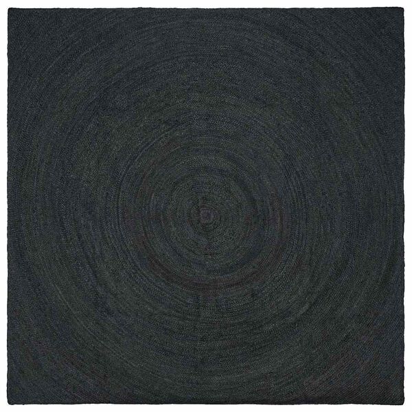 vidaXL Tapis de surface Carr&eacute; Gris fonc&eacute; 200 x 200 cm Jute