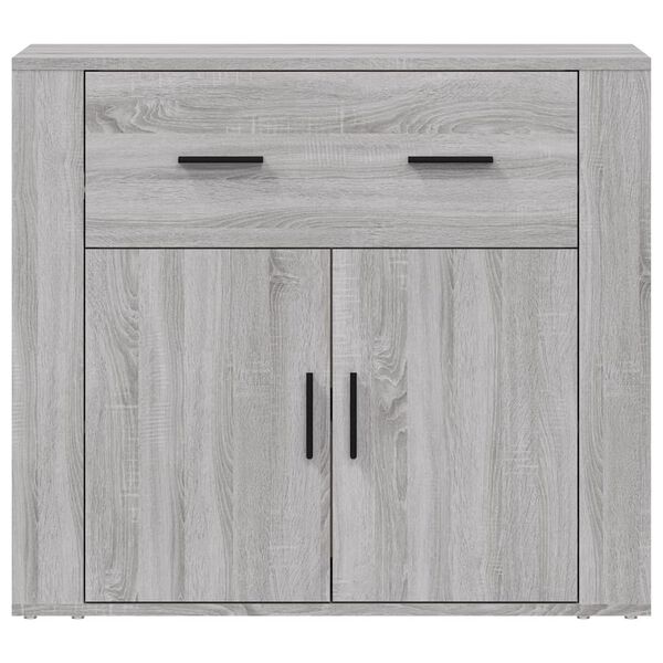 vidaXL Buffet Sonoma gris 80x33x70 cm Bois d'ingénierie