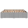 vidaXL Cadre de lit sans matelas gris clair 200x200 cm tissu