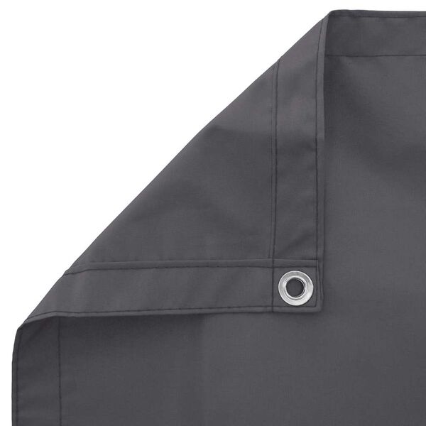 vidaXL &Eacute;cran de balcon anthracite 90x800 cm 100% polyester oxford