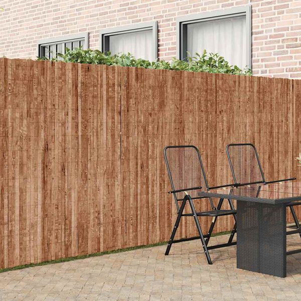 vidaXL Cl&ocirc;ture en &eacute;corce Marron 400 x 180 cm &Eacute;corce