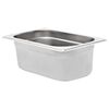 vidaXL Récipients Gastronorm 8 pcs GN 1/4 100 mm Acier inoxydable