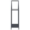 vidaXL Portant de bois chauffage anthracite 60x25x90 cm