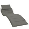 vidaXL Coussin de chaise longue gris fonc&eacute; m&eacute;lang&eacute; 186x58x4 cm tissu