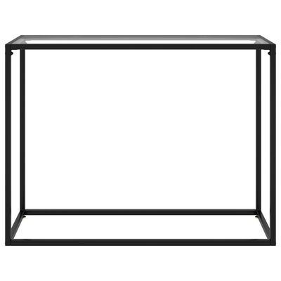 vidaXL Table console Transparent 100x35x75 cm Verre trempé