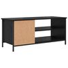 vidaXL Meuble TV Ch&ecirc;ne noir 100 x 40 x 45 cm Bois d'ing&eacute;nierie