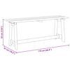 vidaXL Banc ext&eacute;rieur Marron 119 x 47 x 35 cm Bois de pin massif