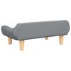 vidaXL Canapé pour enfants gris clair 70x40x24 cm tissu