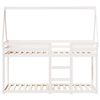 vidaXL Lit superpos&eacute; sans matelas blanc 90x200 cm bois de pin massif