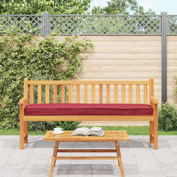 vidaXL Set de coussins de palette 2 pcs Rouge bordeaux 200 x 40 x 8 cm