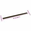 vidaXL Nez de marche 10 pcs Marron 67 x 3 x 2 cm Aluminium