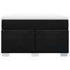 vidaXL Sommier &agrave; lattes de lit avec matelas noir 120x190 cm tissu