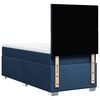 vidaXL Sommier &agrave; lattes de lit avec matelas Bleu 90x200 cm Tissu