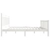 vidaXL Cadre de lit sans matelas blanc bois massif 140x200 cm