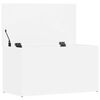 vidaXL Coffre de rangement Blanc 84x42x46 cm Bois d'ing&eacute;nierie