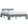 vidaXL Cadre de lit sans matelas gris bois de pin massif 120x200 cm