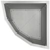 vidaXL Jardini&egrave;re d'Angle Argent 30 x 30 x 50 cm Acier inoxydable