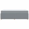 vidaXL Cadre de lit avec matelas Gris clair 90 x 190 cm tissu