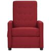 vidaXL Fauteuil inclinable Rouge bordeaux Tissu