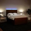 vidaXL Sommier &agrave; lattes de lit avec matelas Rose 160x200 cm Velours