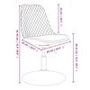 vidaXL Chaises &agrave; manger pivotantes lot de 4 Rose Velours