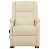 vidaXL Fauteuil de massage Cr&egrave;me Similicuir