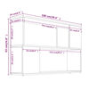 vidaXL Biblioth&egrave;que Sonoma gris 100x24x63 cm Bois d'ing&eacute;nierie
