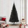 vidaXL Sapin de No&euml;l avec 300 LED avec support Noir 210 cm PVC