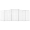 vidaXL Paniers &agrave; gabions arqu&eacute;s 5 pcs 400x30x140/160 cm Fer galvanis&eacute;