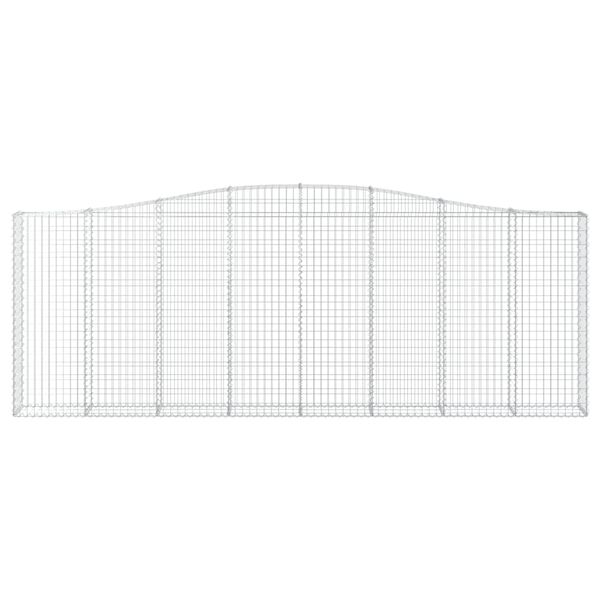 vidaXL Paniers &agrave; gabions arqu&eacute;s 5 pcs 400x30x140/160 cm Fer galvanis&eacute;