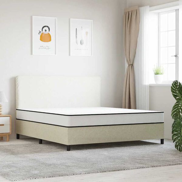 vidaXL Matelas &agrave; ressorts bonnell moyen 180x200 cm