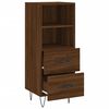 vidaXL Buffet Ch&ecirc;ne marron 34,5x34x90 cm Bois d'ing&eacute;nierie