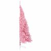 vidaXL Sapin de No&euml;l artificiel pr&eacute;-&eacute;clair&eacute; Rose 240 cm PVC