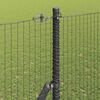 vidaXL Poteau de cl&ocirc;ture. Gris 25 x 1,5 m (maille de 25 x 25 mm) Acier
