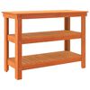 vidaXL &Eacute;tabli Marron cire 110,5 x 50 x 80 cm Bois massif en pin