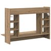 vidaXL Bureau mural ch&ecirc;ne artisanal 105 x 48 x 75 cm Bois d'ing&eacute;nierie