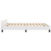 vidaXL Cadre de lit sans matelas blanc 140x200 cm similicuir