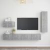 vidaXL Ensemble de meubles TV 4 pcs Gris b&eacute;ton Bois d'ing&eacute;nierie