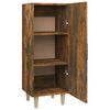vidaXL Buffet Ch&ecirc;ne fum&eacute; 34,5x34x90 cm Bois d'ing&eacute;nierie