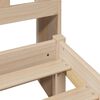 vidaXL Lit biblioth&egrave;que sans matelas 150x200 cm bois massif de pin