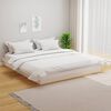 vidaXL Cadre de lit sans matelas blanc bois massif 160x200 cm