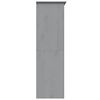 vidaXL Garde-robe BODO gris 146x53,5x173 cm bois massif de pin