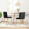 vidaXL Chaises &agrave; manger lot de 2 noir tissu