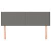 vidaXL T&ecirc;tes de lit 2 pcs Gris fonc&eacute; 72x5x78/88 cm Tissu