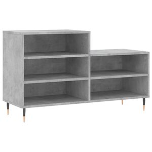 vidaXL Armoire &agrave; chaussures Gris b&eacute;ton 102x36x60 cm Bois d'ing&eacute;nierie